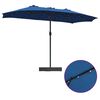 vidaXL Parasol de Grădină Albastru azur 385 x 209 x 244 cm Poliester