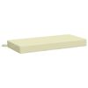 vidaXL Perna pentru bancă SOEST 100% Polyester Crem 60 x 40 x 8 cm