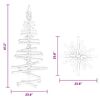 vidaXL Brad de Crăciun din lemn decorativ, 120 cm, lemn de pin masiv
