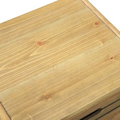 vidaXL Servantă cu 5 sertare, maro, 37 x 30 x 97,5 cm, lemn