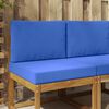 vidaXL Perna pentru canapea de exterior 2 pcs Turcoaz Poliester