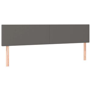 vidaXL Tăblii de pat, gri, 160x5x78/88 cm, piele ecologică