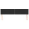 vidaXL Tăblii de pat, 2 buc, negru, 90x5x78/88 cm, piele ecologică