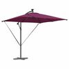 vidaXL Parasol banana cu brațe Roșu bordo 249 x 249 x 250 cm