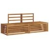 vidaXL 2 buc. Set de canapele de exterior Lemn Solid de Acacia natural
