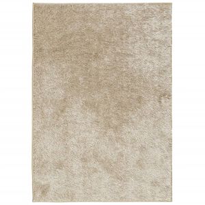 vidaXL Covor ISTAN, cu fire &icirc;nalte, aspect lucios, bej, 160x230 cm