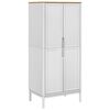 vidaXL Șifonier "FLORO", alb, 77x53x171 cm, lemn masiv pin