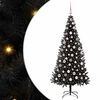 vidaXL Brad de Crăciun Negru 180 cm PVC