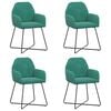 vidaXL Scaune de dining 4 buc. Catifea Turcoaz 55 x 50 x 84 cm