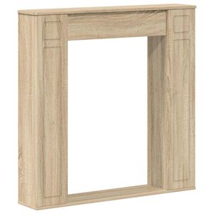 vidaXL Cadru pentru șemineu Stejar Sonoma 100 x 20 x 100 cm