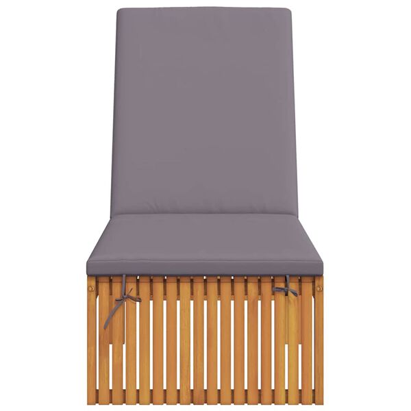 vidaXL Șezlong Ulei Natural 200 x 55 x 94 cm Lemn masiv de acacia