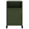 vidaXL Noptieră, verde olive, 36x39x59 cm, oțel
