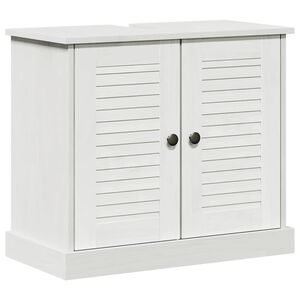 vidaXL Dulap de chiuvetă VIGO Alb și Alb Antic 68 x 34 x 59 cm
