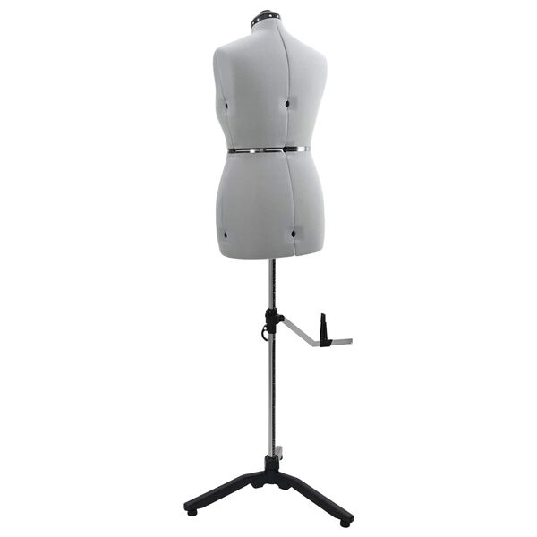 vidaXL Formă Rochie Ajustabilă pentru Femei Gri m Catifea