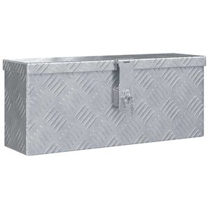 vidaXL Cutie din aluminiu, 48,5 x 14 x 20 cm, argintiu
