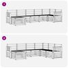 vidaXL Seturi de canapele 7 pcs natural Lemn Solid de Acacia