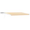 vidaXL Cort electric retractabil Portocalie și albă 5 x 3 m
