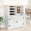 vidaXL Cabinet pentru vin Alb 97 x 45 x 114 cm Lemn de pin masiv