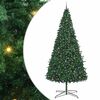 vidaXL Brad de Crăciun cu lumini decorative cu coarde Verde 400 cm PVC