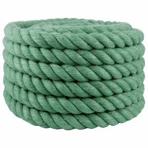 vidaXL Fr&acirc;nghie din Jute Verde 100% jute Tossa