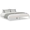 vidaXL Cadru pat foarte lung fără saltea alb 180x210 cm lemn masiv pin