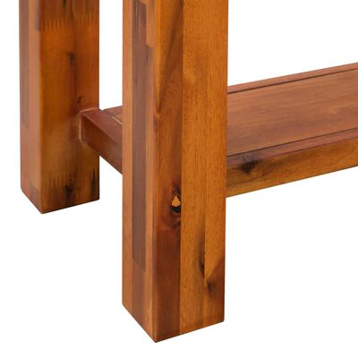 vidaXL Masă consolă, lemn masiv de acacia, 86 x 30 x 75 cm