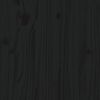 vidaXL Cadru de pat single, negru, 90x190 cm, lemn masiv de pin