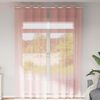 vidaXL Perdele Voile cu Oelii 2 buc Roz 140x260 cm