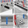 vidaXL Masă de Foosball Gri din beton 125 x 60,5 x 80 cm Lemn compozit