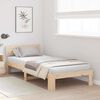 vidaXL Cadru de pat cu headboard natural 80 x 200 cm Lemn de pin masiv