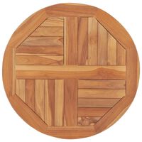 vidaXL Blat de masă, 60 cm, lemn masiv de tec, rotund, 2,5 cm