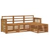 vidaXL Set de canapele de exterior 4 pcs natural