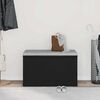 vidaXL bancă cu sertar Negru 80 x 40 x 45 cm Lemn compozit