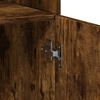 vidaXL Dulap depozitare stejar fumuriu 80x42,5x225 cm lemn prelucrat