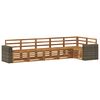 vidaXL Set canapea sectională 6 pcs natural Lemn Solid de Acacia