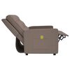 vidaXL Fotoliu de masaj rabatabil cu 3 locuri, gri taupe, textil