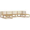 vidaXL Set de canapele de exterior 6 pcs Alb Lemn Solid de Acacia