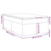 vidaXL Pat box spring cu saltea, gri, 120x200 cm, piele ecologică