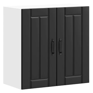 vidaXL Dulap de bucătărie &bdquo;Lucca&rdquo; lemn prelucrat negru