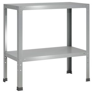 vidaXL Masă pentru ghivece 100 x 40 x 80 cm Oțel Galvanizat Argintiu