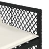 vidaXL Set mobilier de grădină cu perne, 17 piese, negru, poliratan