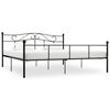 vidaXL Cadru de pat, negru, 200 x 200 cm, metal