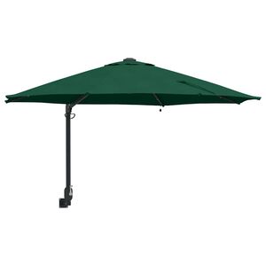 vidaXL Parasol de Grădină Verde 248 x 248 x 148 cm Poliester și oțel