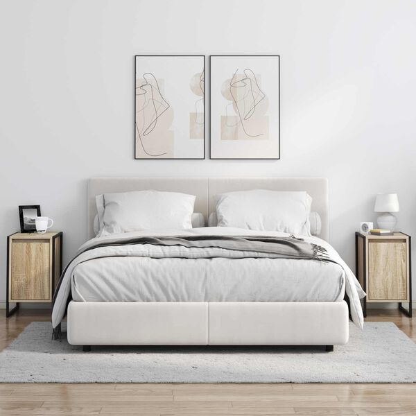 vidaXL Noptieră Sonoma 39,5 x 30 x 50 cm Lemn compozit