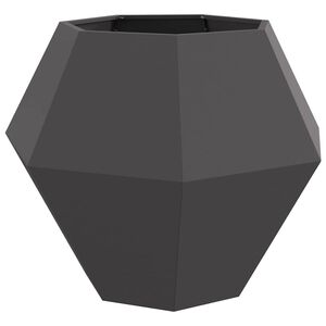 vidaXL Jardinieră Negru 100 x 100 x 80 cm Oțel