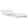vidaXL Șezlong, alb, 205x70x31,5 cm, lemn masiv de pin