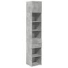 vidaXL Dulap depozitare slim gri beton 40x42,5x225 cm lemn prelucrat