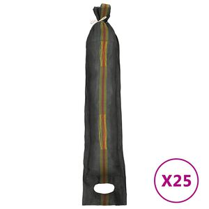 vidaXL Saci de nisip, 25 buc., verde &icirc;nchis, 103x25 cm, HDPE