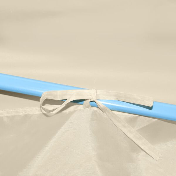 vidaXL Cort de petrecere pliabil cu 4 pereți, crem, 2 x 2 m, oțel