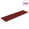 vidaXL Covorașe pentru scări autoadezive, 30 buc., 76x20 cm, dreptunghiulare, roșu bordeaux
